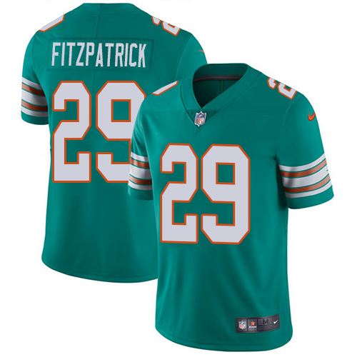 Nike Miami Dolphins #29 Minkah Fitzpatrick Aqua Green Alternate Men Stitched NFL Vapor Untouchable Limited Jersey->miami dolphins->NFL Jersey